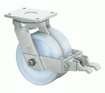 swivel castor with brake