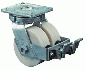 swivel castor with brake