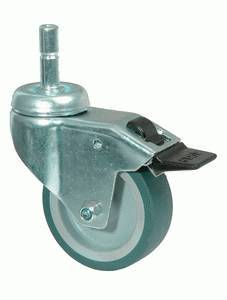 swivel castor with brake
