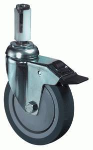 swivel castor with brake