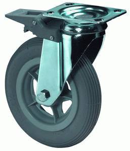 swivel castor with brake