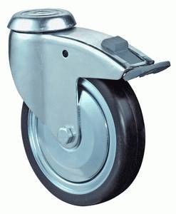 swivel castor with brake