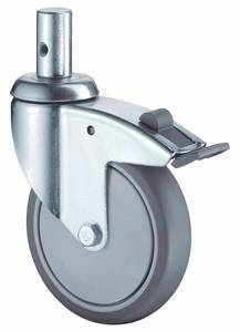swivel castor with brake