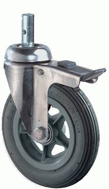 swivel castor with brake