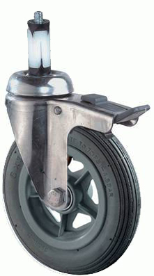 swivel castor with brake