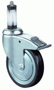 swivel castor with brake