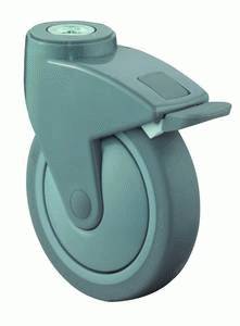 swivel castor with brake