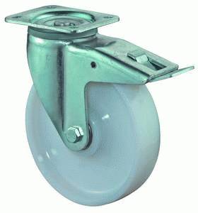 swivel castor with brake