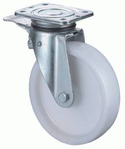 swivel castor with brake