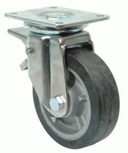 swivel castor with brake