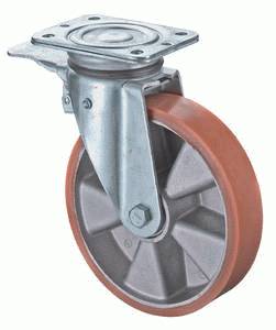 swivel castor with brake