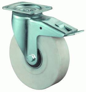 swivel castor with brake
