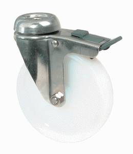 swivel castor with brake