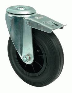 swivel castor with brake
