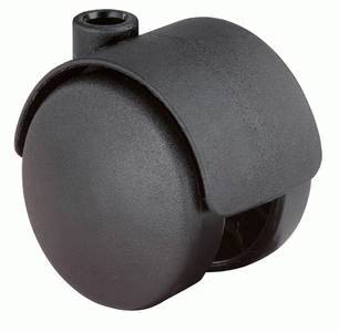 Plastic dual castors
