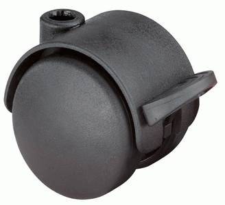 Plastic dual castors
