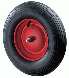 Barrow wheel with axle